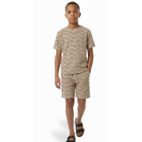 Malelions Junior Jacquard Wavy T-Shirt